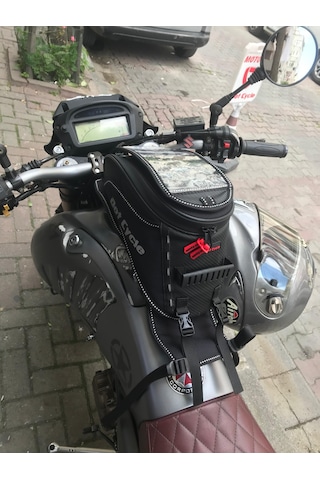 Dot Cycle Depo Üstü Çanta Telefon Tutuculu