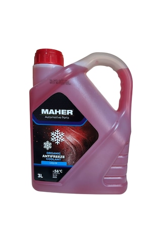 Antifiriz Kırmızı Organik -56 Derece 3 Litre