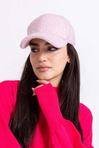 Ladycolor Şapka Peluş Ponpon Yumuşak Kumaş Pudra Pudra