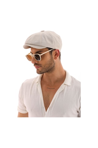 Yazlık Kasket Bej Açık Bej