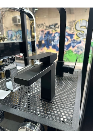 Boheme Fleko Rio Siyah Lavabo Bataryası Siyah