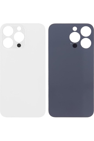 Apple Uyumlu iPhone 13 Pro Arka Pil Batarya Kapağı - Lens Hariç Silver