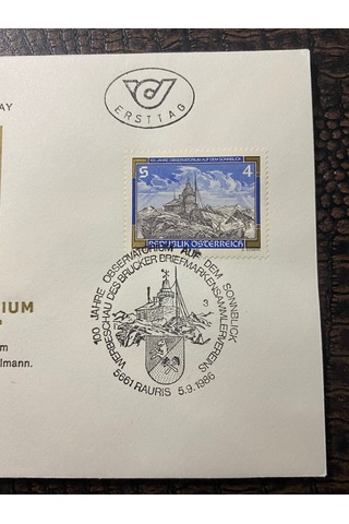 Österreich Fdc Avusturya 1986 Özel Pullu İlkgün Zarfı