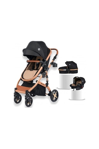 Maxi Taxi Fast Pro Alüminyum Travel Sistem Bebek Arabası Maxitaxi.019 Altın - Siyah