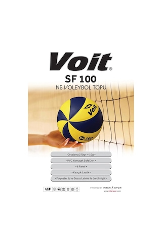 Voit Sf100 N5 Voleybol Topu Sarı-lacivert 9vttpsf100n5/049 Sarı - Lacivert