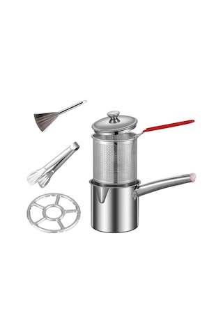 Ccgloball Mutfak Dış Için Paslanmaz Çelik Tencere Mutfak Kızartma I .8l