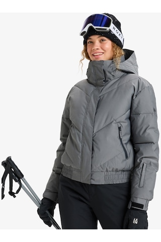 Roxy Snow Shımmer Jk Kadın Anthracite - Solid Snowboard Ceketi Erjtj03544-11793 Gri