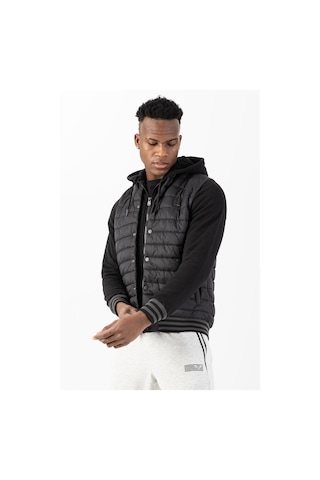 Maraton Sportswear Regular Erkek Hakim Yaka Uzun Kol Outdoor Siyah Mont 22352-siyah Siyah