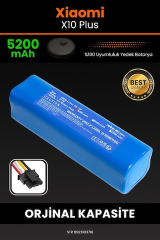 Xiaomi Robot X10 Plus Uyumlu Robot Süpürge Bataryası 5200 Mah