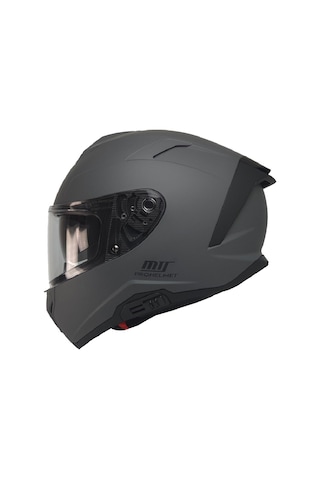 Mts Full Face Double Güneş Vizörlü Ece 22.06R Motosiklet Kaskı - Mat Gri