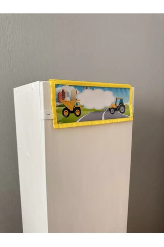 Karmasek21 Anaokulu Dolabı İçin Herhangi Bir İsimle Cep Cebi 82139260 Gri