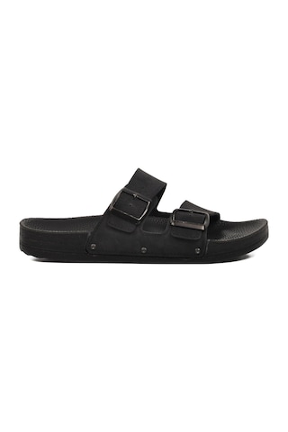 Pierre Cardin Siyah Nubuk Erkek Terlik Pc-7241 M A-siyah Siyah