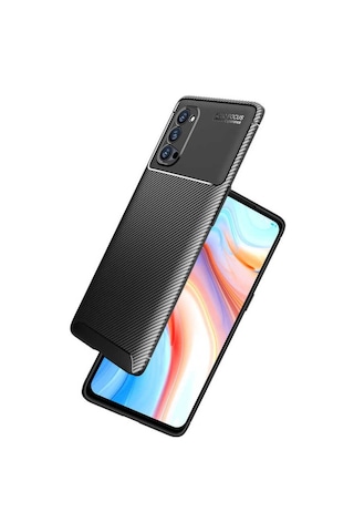 Oppo Reno 4 Pro 4G Kılıf Zore Negro Silikon Kapak-Kahverengi