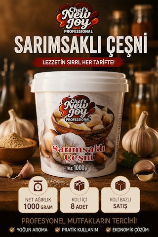 Sarımsaklı Çeşni 1000 G X 8 Adet - 1 Koli Koli Bazlı Avantaj Paketi