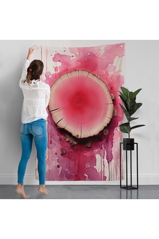 Keşilmiş Kanlı Ağaç Duvar Örtüsü-7653