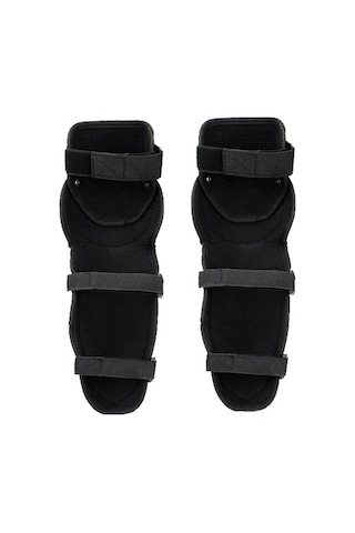 Motokros Koruması: Diz Ve Dirsek Pedleri Seti, Sıcak Tutan Ve Düşmeye Karşı Koruyucu Siyah Siyah