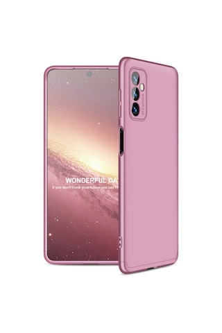 Samsung Galaxy Uyumlu M52 Kilif Zore Ays Kapak-Rose Gold 528890436