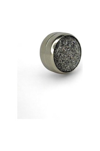 Eşarp Ve Şal Mıknatısı Simli Koyu Gri - Başörtü Tutucu Kadın Tesettür Aksesuar Mıknatıs Koyu Gri