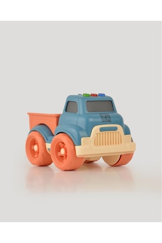 Let's Be Child Sesli Ve Işıklı Minik Pikap 31016 Lacivert - Turuncu Kasalı, Çocuklar İçin Oyuncak Pikap