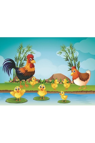 Art Kids Hayvanlar Ve Yavruları 35+60 Parça 2'Li Çocuk Puzzle