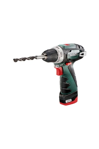 Metabo Powermaxx BS 12V 2 Amper Bez Çantalı Tek Akülü Matkap