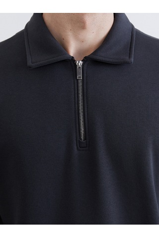 Lcw Vision Antrasit Polo Yaka Erkek Kalın Sweatshirt