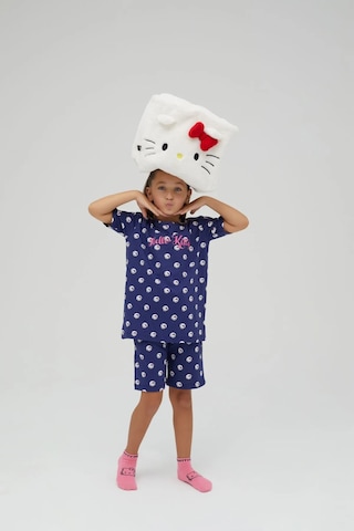 Hello Kitty Kız Çocuk Kısa Şortlu Pamuklu Pijama Takımı Renklı