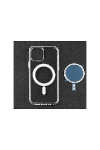 Apple iPhone Uyumlu 11 Magesafe Wireless Kılıf Köşe Korumalı Darbe Emici Şeffaf Sert Silikon R2569:no:11 Şeffaf