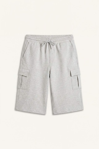 Defacto Relax Fıt Düz Paça Sweatshirt Kumaşı Uzun Şort H2058ax26smgr210 Gri-gr210