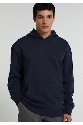 Colin's Colins Relaxed Fit Kapüşonlu Düz Erkek Lacivert Sweatshirt Cl1082263 Q1.v2 Nav