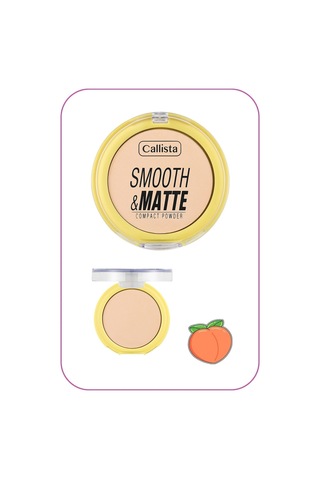 Callista Smooth & Matte Compact Powder Mat Bitişli Toz Pudra - 51 Soft Sand