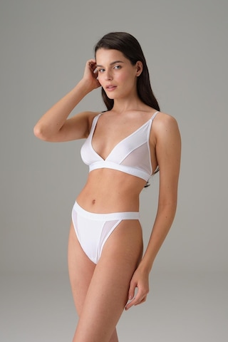 Doreanse Kadın V Kesim Tül Detaylı Yüksek Bel Slip 7153-siyah Siyah