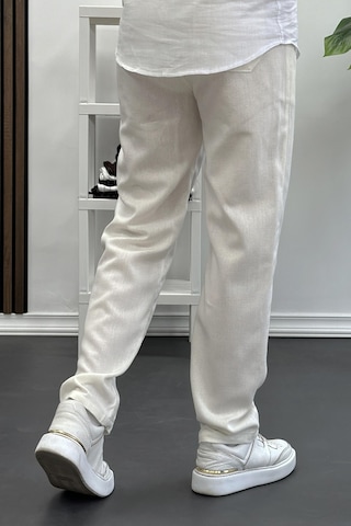 Edwoxmen Erkek Rahat Kesim Keten Pantolon Krem Edw138-krem Krem