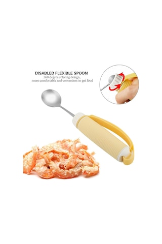 Döner Kaşık, Engelli Yetişkinler İçin Uyarlanabilir Kaşıklar, Yemek Kapları, Kaşık Ve Çatal, Çıkarılabilir Çatal Bıçak Takımı, Yardımcı Cihazlarla Birlikte Dönen Paslanmaz Çelik Tutucular Diğer