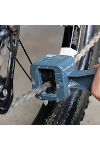 Elmpaly Gri Bisiklet Ve Motosiklet Zincir Temizleme Fırçası - Zincir Kirini Kolayca Çıkarın