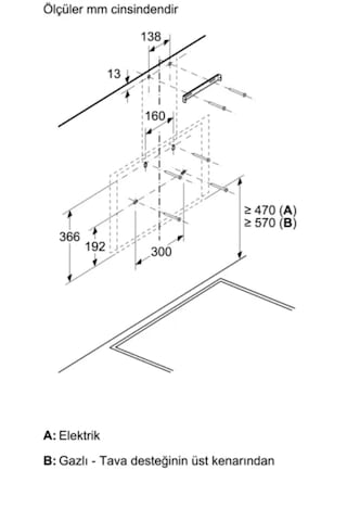 Profilo DVK6J679 60 CM Cam Duvar Tipi Davlumbaz