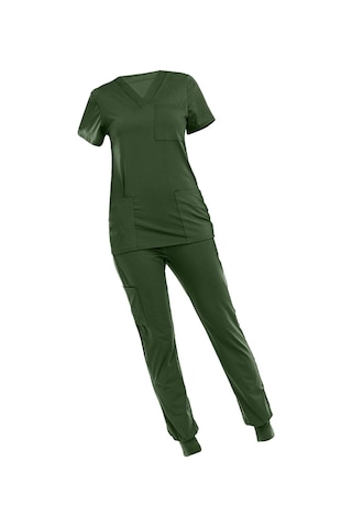 Dolıty Çok Cepli V Yaka İş Elbisesi Ile Nefes Xl-yeşil