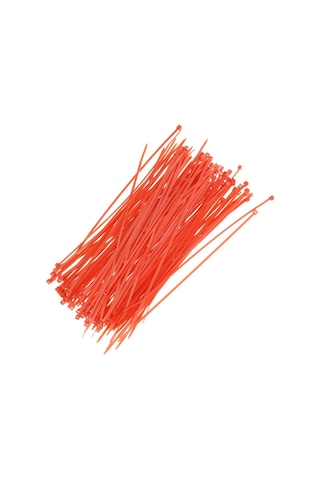 Tek-iş Kablo Bağı Plastik Cırt Kelepçe 200 Mm X 2.5 Mm Kırmızı 100 Adet