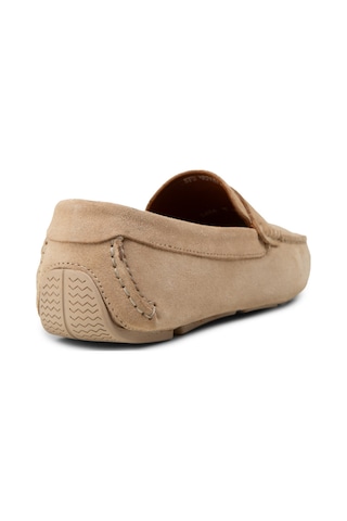 Deery Erkek Hakiki Süet Bej Penny Loafer - E0920mbejc01
