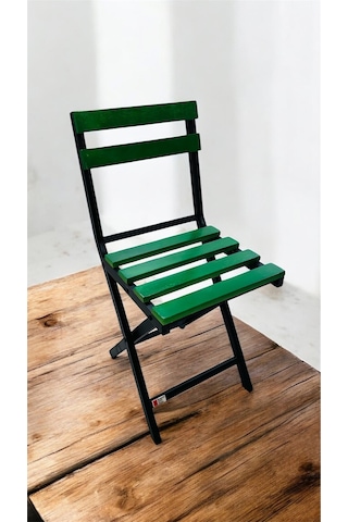 Balkon Bahçe Mutfak Bistro Set Katlanır Masa-sandalye 1 Adet Yeşil