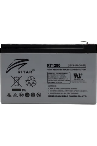 Ritar 12v 9ah Bakımsız Kuru Tip Agm Vrla Akü