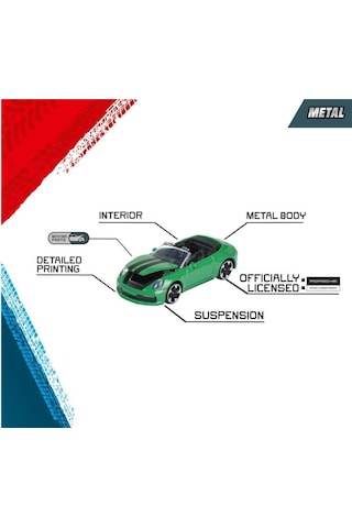 Majorette Porsche Motorsport Premium Araçlar - Porsche 911 Carrera Rs 2.7 Sarı 2100002