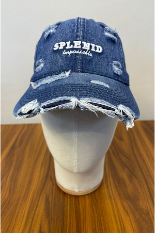 Jean Denim Kot Kumaş Vintage Unisex Cap Şapka Lacivert