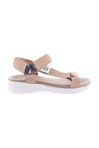 Dgn 103-23y Kadin Bantli Cirtli Sandalet 103-2265-R0152 Bej