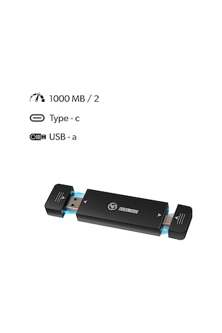 NPO DK01 USB-A/Type-C 22x42 M.2 NVMe Taşınabilir Harici SSD Boş Kutu