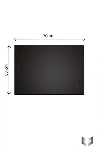 Yiğit Metal Mıknatıslı Pano Siyah Ofis/çalışma Odası İçin Mıknatıs Hediyeli Metal Magnet Hatıra Panosu 50x70cm 50 x 70 CM
