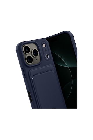 Apple İphone Uyumlu 17 Pro Kelvin Kartvizitli Silikon - Lacivert Çok Renkli