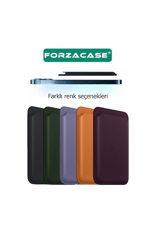 Forzacase İphonelar İle Uyumlu Magsafe Deri Cüzdan Kartlık Fc098