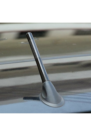 Meyzone Oto Araç Anten Karbon Anten Çubuğu Spor Kısa Araba Anteni