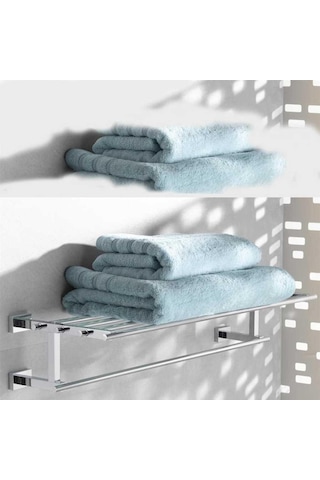 Grohe Eurocube Raf Havluluk Banyo Aksesuarı - 40512001 Krom
